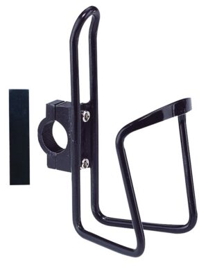 Flaskeholder Bike Attitude Sort m/clamp til Overrør 22.2/25.4mm